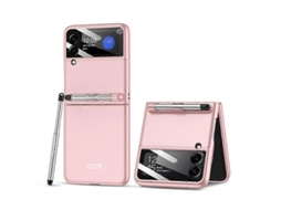 Capa Flip Ultrafina Com Cobertura Total E Caneta Integrada Para Samsung Galaxy Z Flip3 5g Da Gkk.