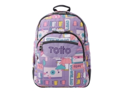 Mochila escolar roxa Cyber Crayoles TOTTO