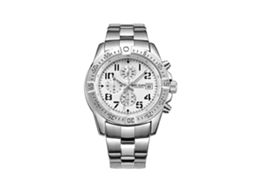 Relógio masculino Megir Fashion multifuncional em metal, à prova d'água, com pulseira ajustável, branco.