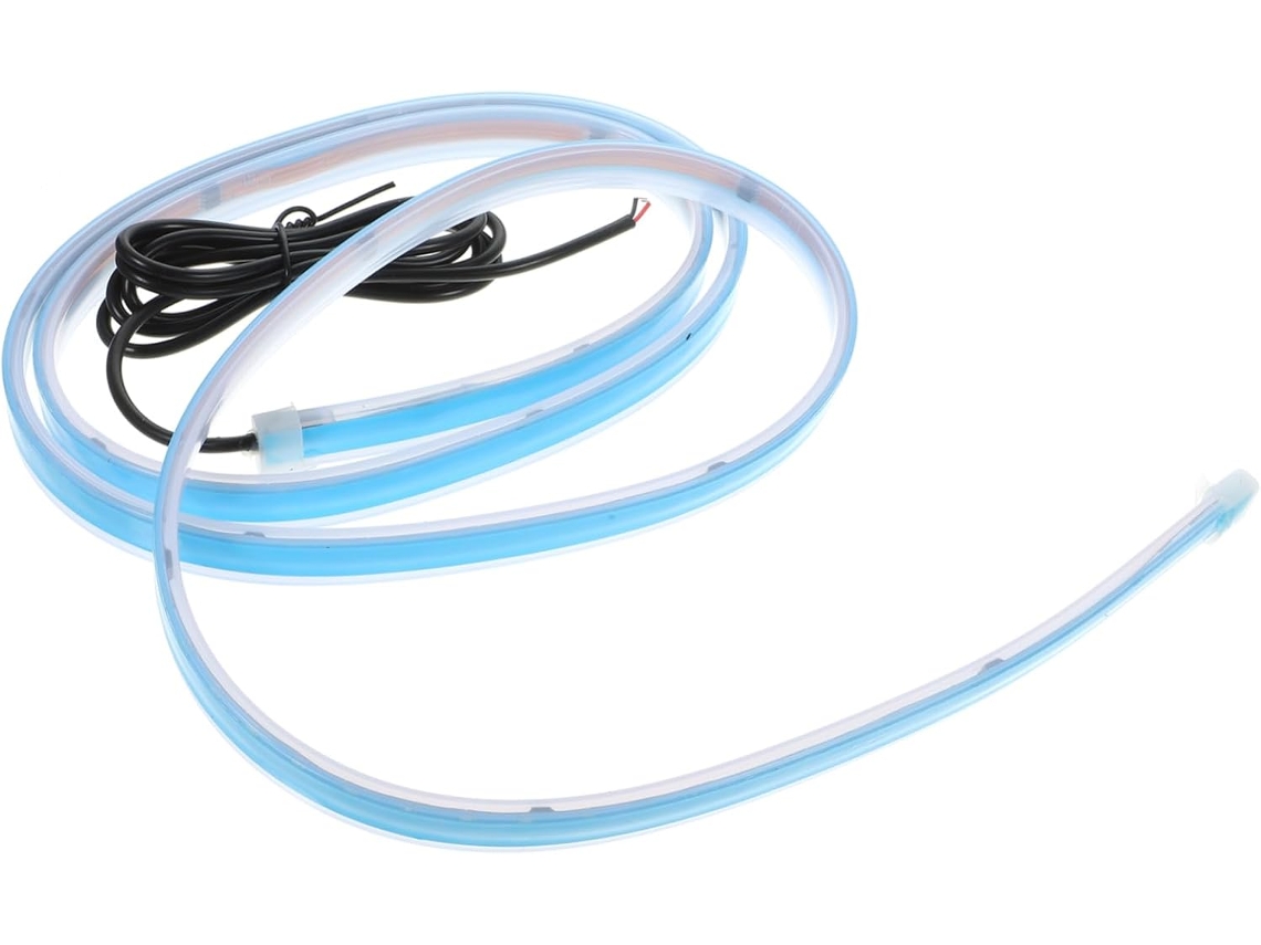 Faixa De Luz Led Azul Para Capô De Carro, 12v, À Prova D'água, Com Proteção Por Fusível.