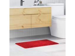Vidaxl Tapete De Banho Antiderrapante Vermelho 50 X 80 Cm Pp