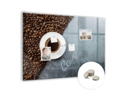 Quadro Magnético De Parede Xícara De Café Para O Quarto Das Crianças Espelharte (100x70 Cm)
