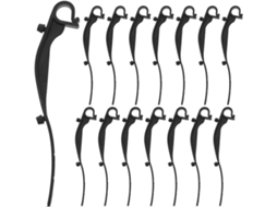 Inoomp 20 Suportes Universais em Abs para Calhas com Proteção Eficiente Contra Sujeira, Clips de Proteção para Calhas CHABERLU