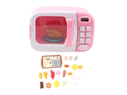 Rebe-juego De Simulación De Cozinha Com Micro-ondas Eletrônico, Luz E Som, Brinquedo De Cozinha Com Utensílios E Comida Para Meninas