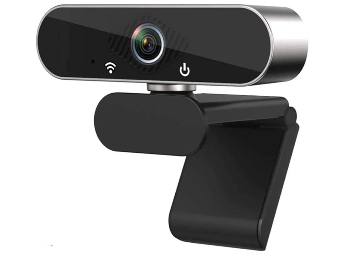 Webcam Com Microfone 1080p em Hd, Webcam de Streaming Computador de Câmara Web Usb de Grande Angular da Câmera do Computador Para computador Portátil chamadas de Vídeo Preto Yizhood