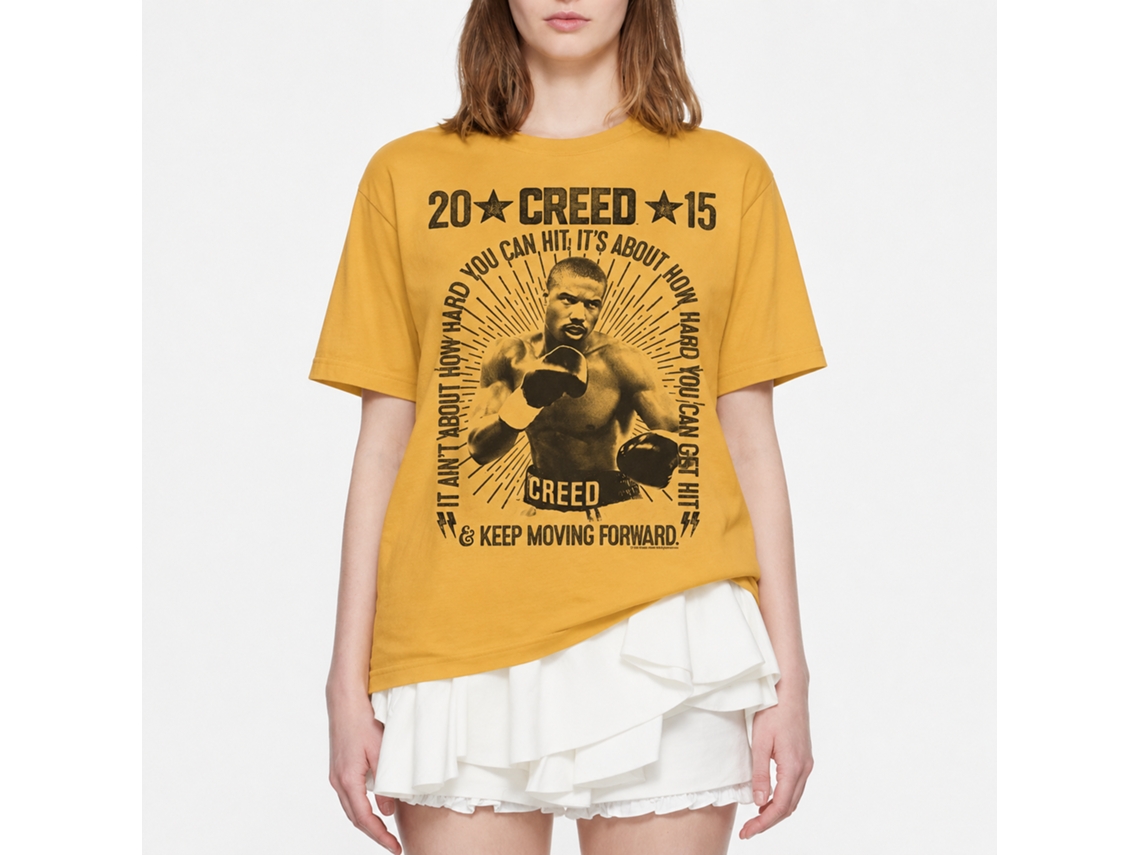 Rockinstone Rocky Movie Vintage Boxing Solid Ginger Adult T-shirt Size:m