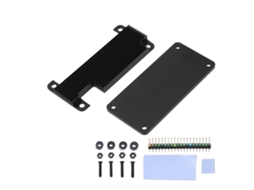 Capa protetora para Raspberry Pi Zero 2W com resfriamento rápido e conector preto | S/BRAND