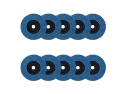 Discos De Lixa Flap 75mm, Grão 80, Para Esmerilhadeira Angular De 3 Polegadas, Pacote Com 10 Unidades