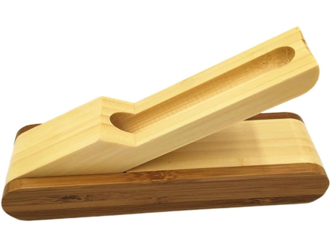 Caneta Compacto, para Material Escolar, Estojo Dobrável de Bambu para Canetas CHABERLU