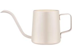Regador Branco de 350ml com Bico Longo em Aço Inoxidável, Ideal para Plantas Suculentas e para Uso Interno AQUAFORGE