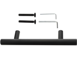Puxadores Pretos Collbath Para Armários, Com Estrutura Simples, 7, 6cm 3 Polegadas, Em Aço, Para Gavetas E Portas De