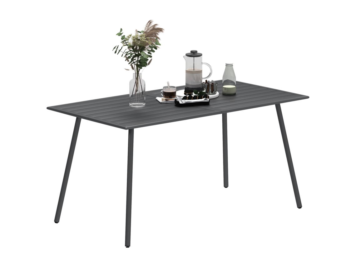 Mesa de Centro para Jardim, 70x53x39 cm, Branco ZENCORE SERVICES