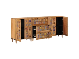 Maison Exclusive - Buffet 3 Unid. 60 X 33,5 X 75 Cm Madeira De Manga Maciça