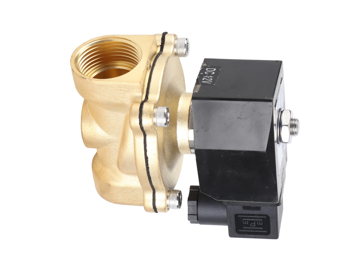 Válvula Solenoide Latão Fechada Normalmente 12v Dc