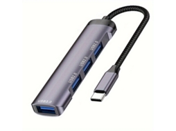 Adaptador Usb C 4 Em 1 Com 4 Portas Tadvyyvayotoy