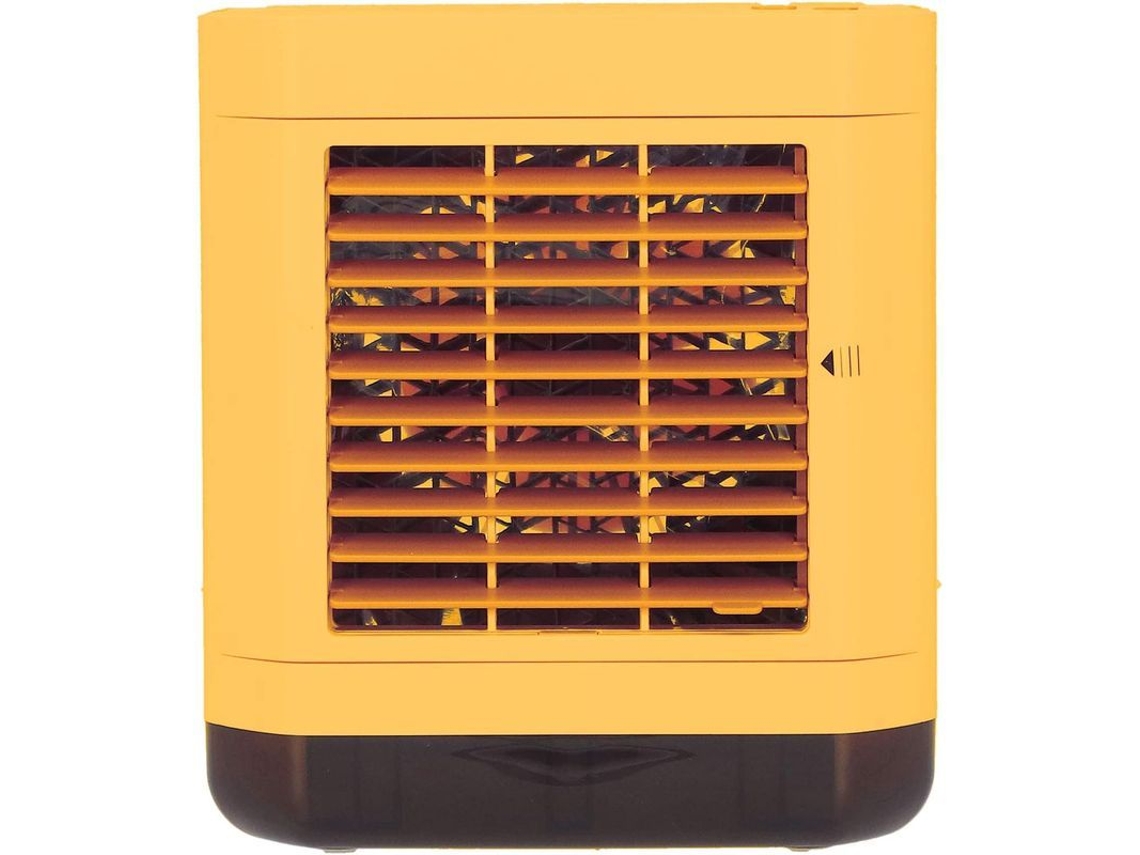 Ventilador de ar portátil mini para escritório e casa, com íons negativos, amarelo | S/MARCA