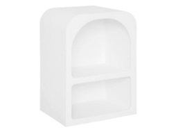 Cabeceira De Cama Nichos Soley Contemporâneo Atmosphera Madeira Branco (50 Cm)