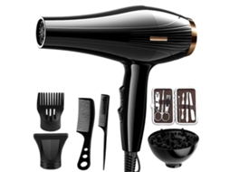 Secador de Cabelo Potente e Silencioso 6 em 1 para Uso Doméstico e Viagens. TAISHENGDA