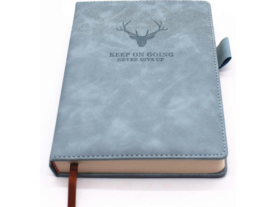 Caderno Clássico Pautado, Capa Dura, Diário, Perfeito Para Escritório, Casa, Escola, Negócios, Escrita E Anotações Brilvibera (azul Claro)