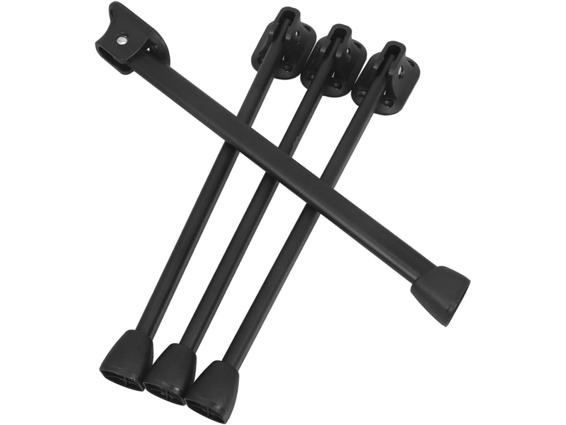 Solustre Conjunto De 4 Pés Mesa Dobráveis Em Ferro Preto, Resistentes E Antiderrapantes, Para Mesa De Centro Ou