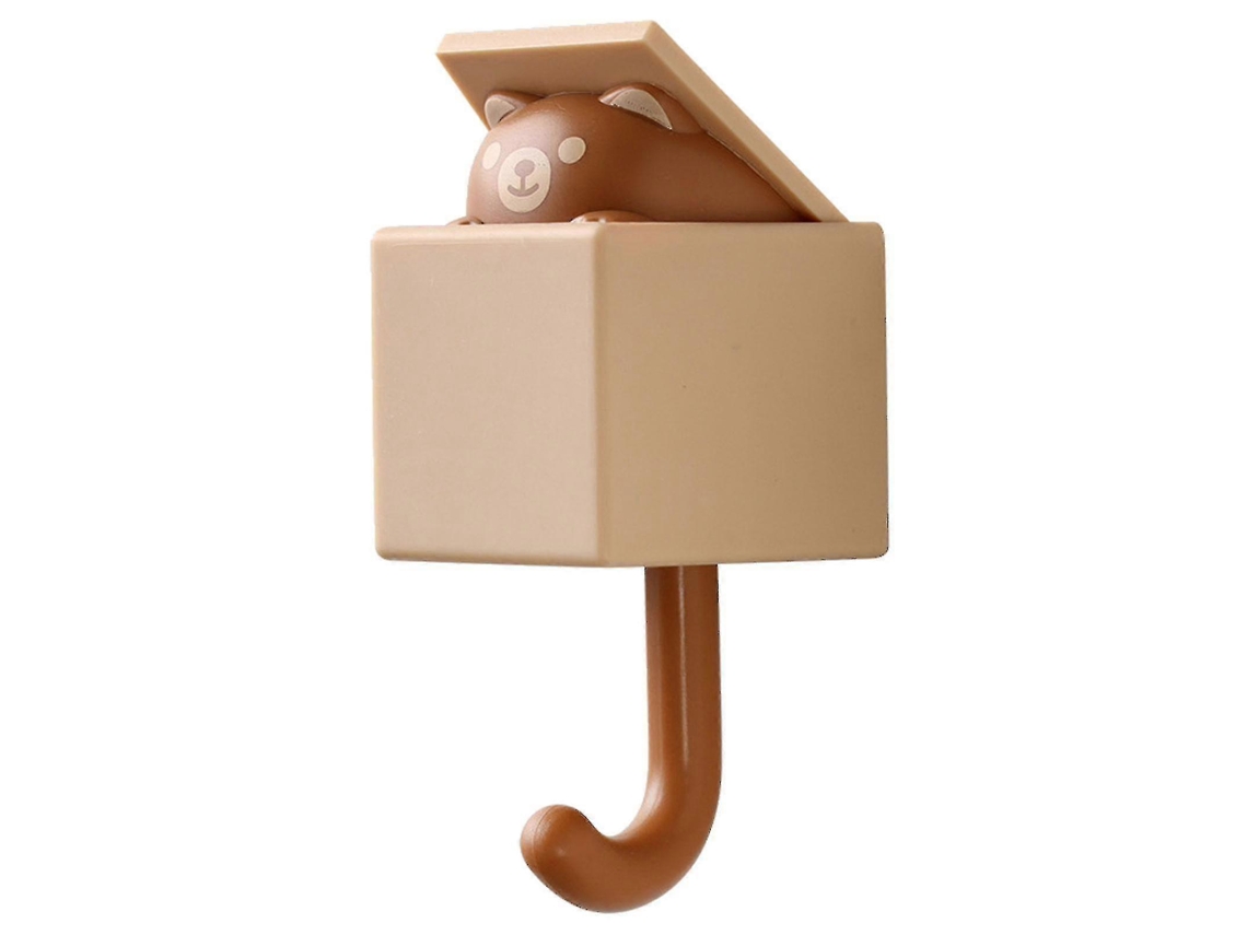 3 ganchos com estampa de gato Slowmoose sem costura para quarto, cama, porta, chave, guarda-chuva, toalha, chapéu, roupas