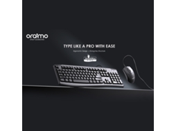 Aetheria oraimo Of kk10 Combo Teclado e Mouse Set com Cabo 1,5m e Dpi 1200