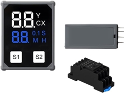 Relé De Tempo Ajustável Em Miniatura Com Display Lcd Duplo 1s A 99h