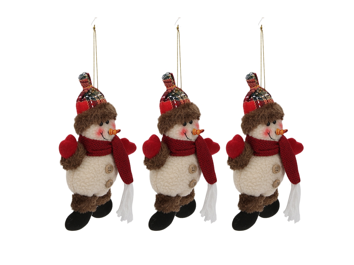 Laxiscreed Conjunto De Enfeites De Natal Com Boneco De Neve Para Árvores De Natal