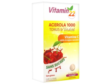 Ineldea Vitamin'22 Acerola 1000 Vitamina C 24 comprimidos INELDEA