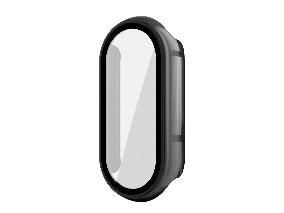 Capa protetora Yuysan para Xiaomi Smart Band 9 (PC, película temperada integrada), preta