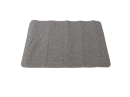 Tapete Anti derrapante de Pvc Texturizado para Banheiro, Chuveiro e Pia Cinza, 60x40cm S/MARCA
