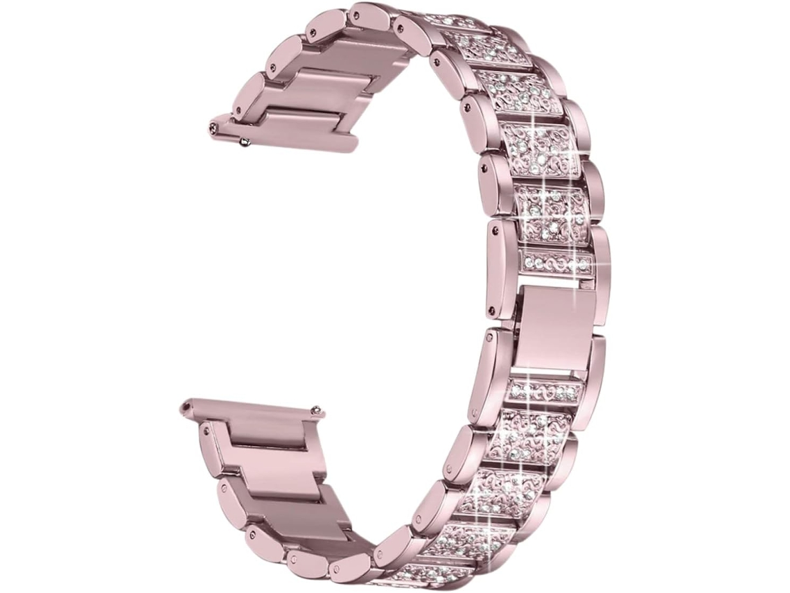 Pulseira De Metal Com Strass Para Relógio, Liga Metálica Diamantes