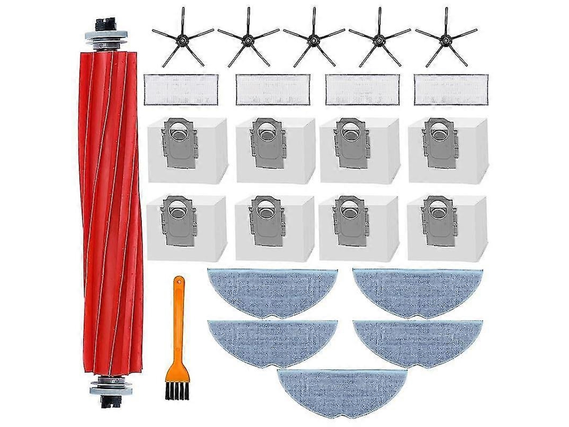 Kit de Acessórios para Aspirador de Pó S7 Maxv Ultra, Acessórios Compatíveis com a Escova Principal do S7 Pro Ultra e Sacos para Aspirador BRILVIBERA