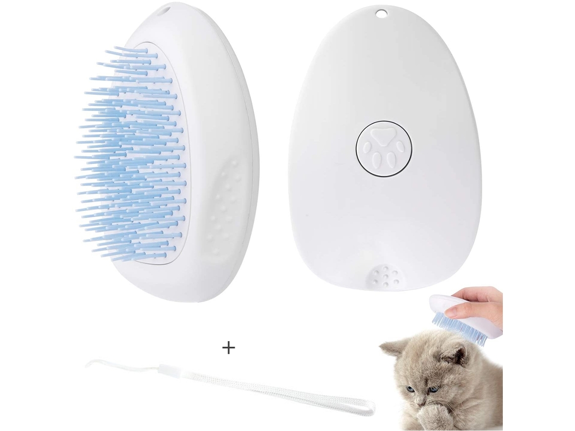 Pente De Cães E Gatos Com Limpeza Automática Para Remoção De Pelos Profissional