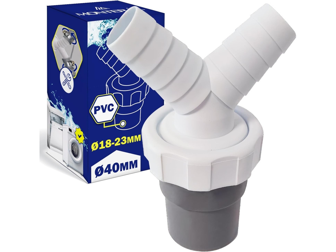 Conector Y para Máquina de Lavar Roupa e Lava Louças, Anti-Vazamento, 23 Mm AQUAFORGE