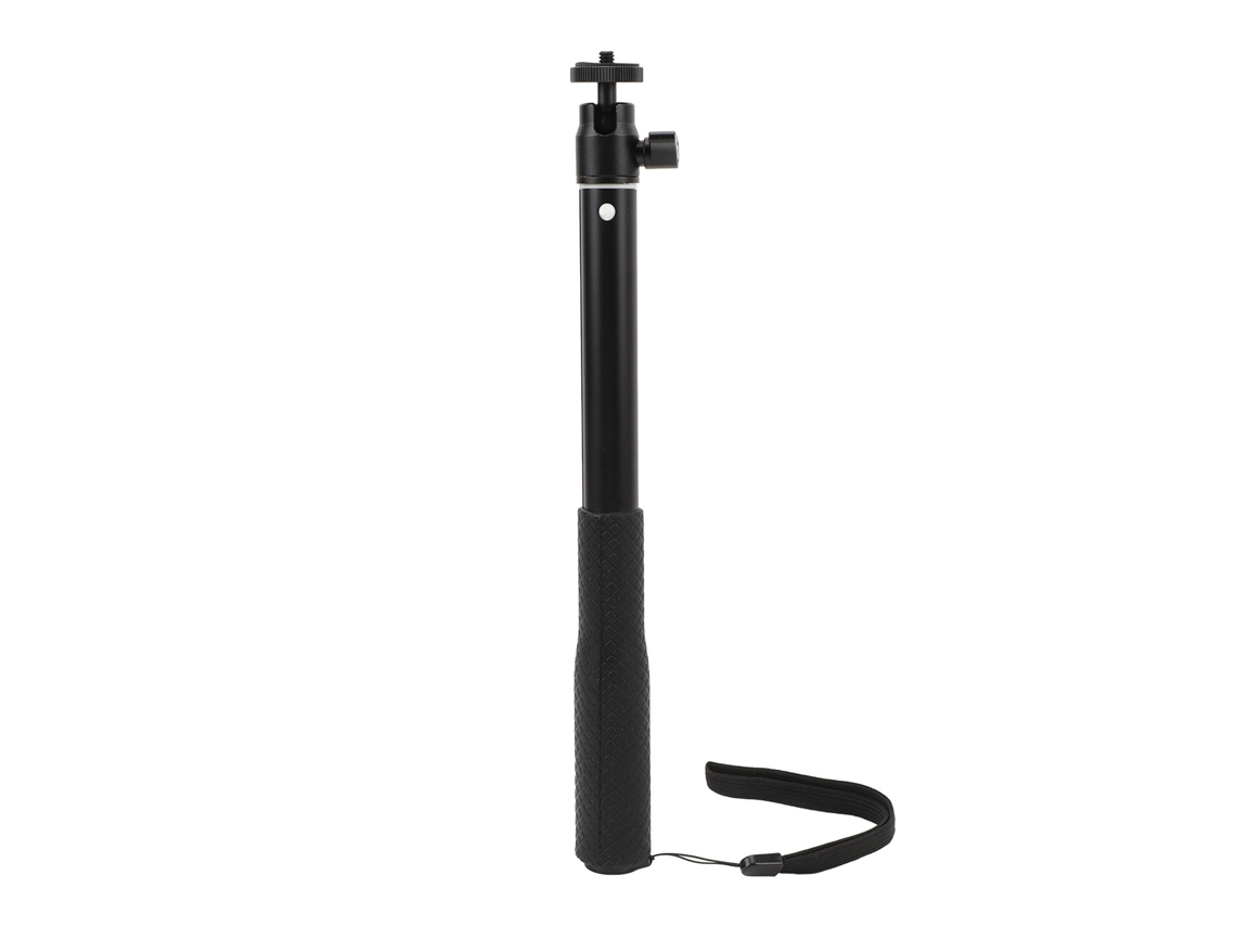 Bastão de selfie para câmera de ação, 3 seções, rosca de 1/4 de polegada, antiderrapante, com cabeça esférica de 360° para Act Pocket 3, X4 e X3, 93 cm