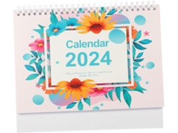 Calendário De Mesa, Pequeno, Reutilizável E Dobrável, Para Escritório
