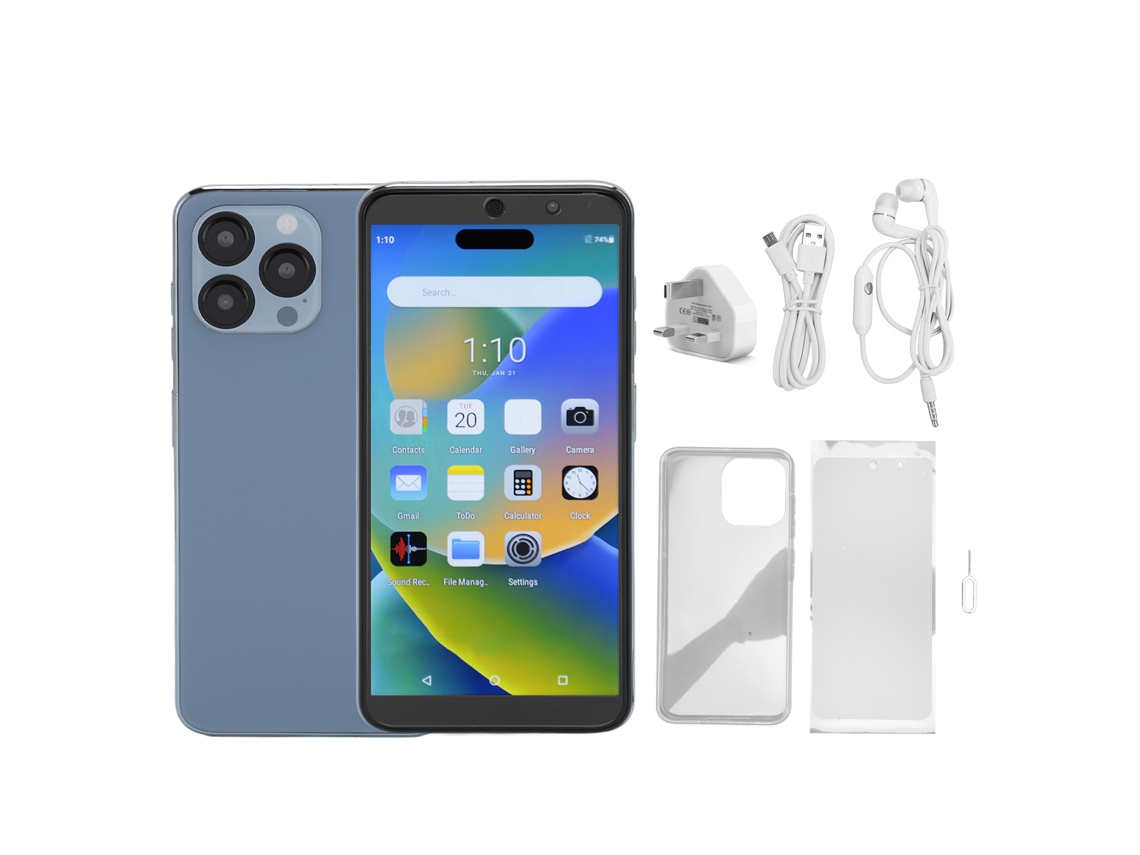 Desbloqueie Smartphone LAXISCREED Reconhecimento Facial 128gb