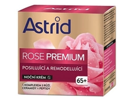 ASTRID Rose Premium Night Cream 65+ Posilující a Remodelující Nocní Krém 50Ml