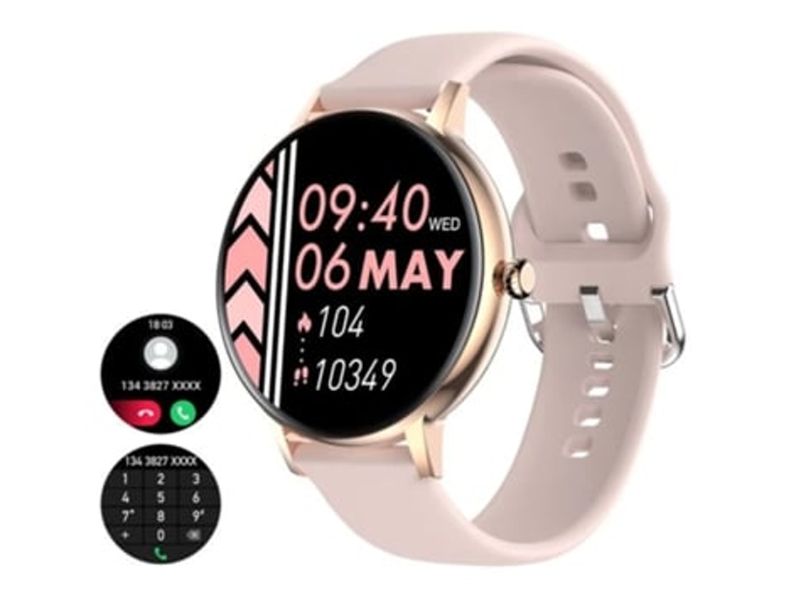 Smart Watch Chronus Fw07 O Mostrador Do Relógio Suporta Dinâmicas Rosa AUJEZON