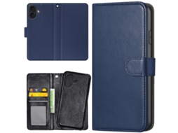 Capa Carteira Para Iphone 17 - Azul Escuro