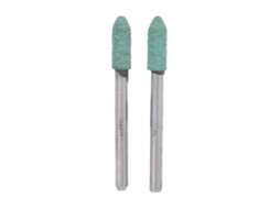 Kit De 100 Peças De Brocas De Borracha Verde Para Lixamento E Polimento, Cabo De 3mm, Forma Cônica, 4mm