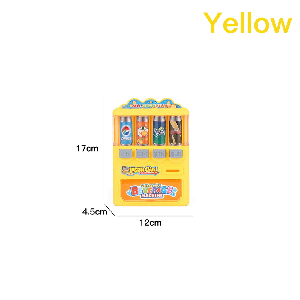 Máquinas De Venda Automática De Bebidas Com Moedas De Simulação Para Crianças, Brinquedos Educativos Para Presente Slowmoose