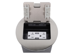 Laxiscreed Soquete De Piso Embutido Com 2500w E 2 Usb Para Casa E Escritório