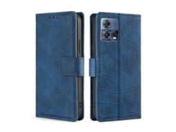 Capa De Couro Com Fecho Magnético E Sensação De Pele De Crocodilo Para Motorola Edge S30 Pro 5g/edge 30 Fusion