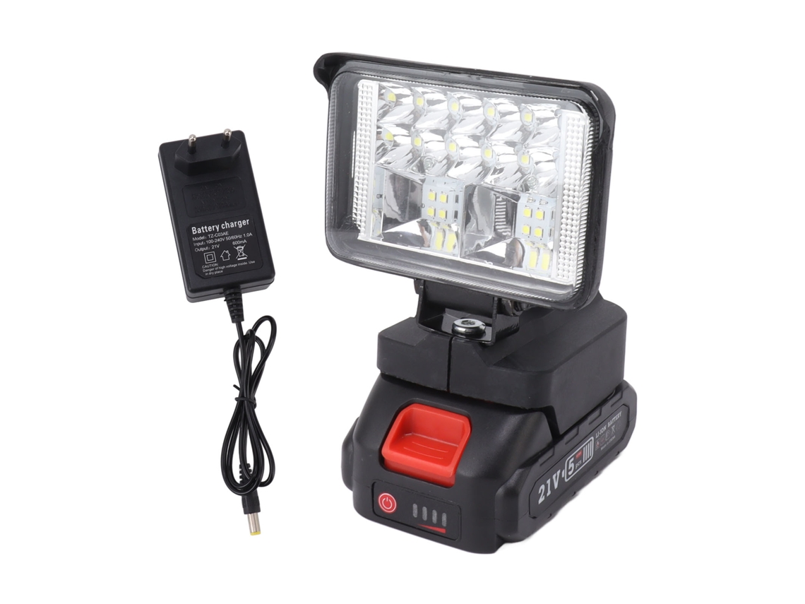 Lâmpada de Trabalho LED Super Brilhante Prova D'água Portátil com Bateria 1500mah S/MARCA