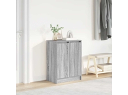 Vidaxl Sapateira 57x34x76 Cm Derivados De Madeira Sonoma Cinza