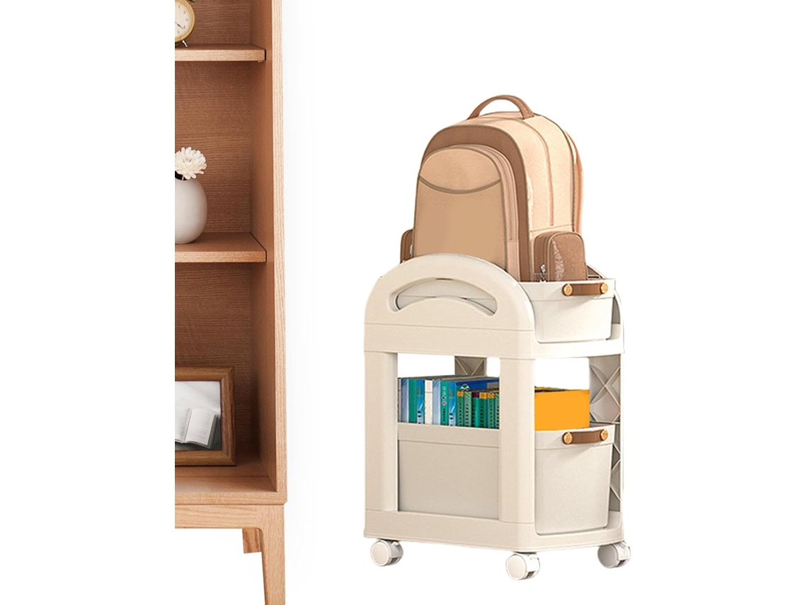 Carrinho De 2 Níveis, De Camping, Organizador Para Debaixo Da Mesa, Multifuncional, Da Com Rodas, 40 X 25, 5