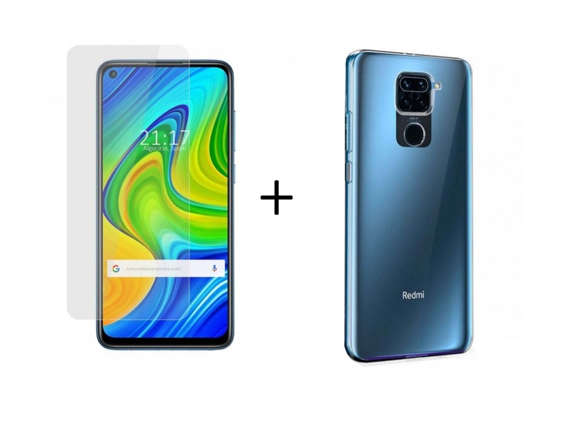 Capa + Película Xiaomi Redmi Note 9 TUMUNDOSMARTPHONE Pack Transparente