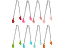 Pinça De Cozinha Pequena Quarkzman, 14, 2cm, Em Aço Inoxidável, Com Formato Ergonômico E Pontas De Silicone Ideal Para